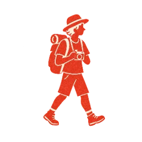 海外からのお客様のイラスト